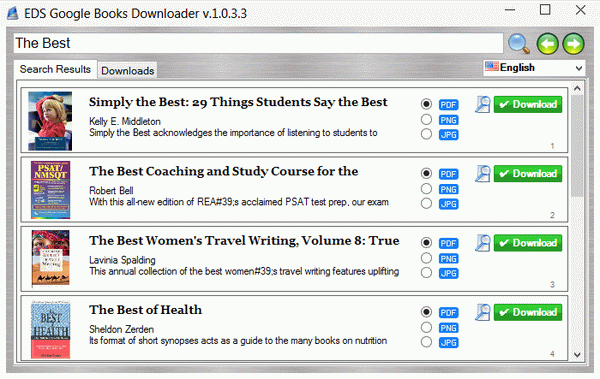 EDS Google Books Downloader. Click to see the full-size image.